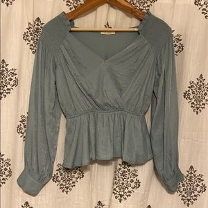 Gorgeous Slate blue blouse from Vici Dolls